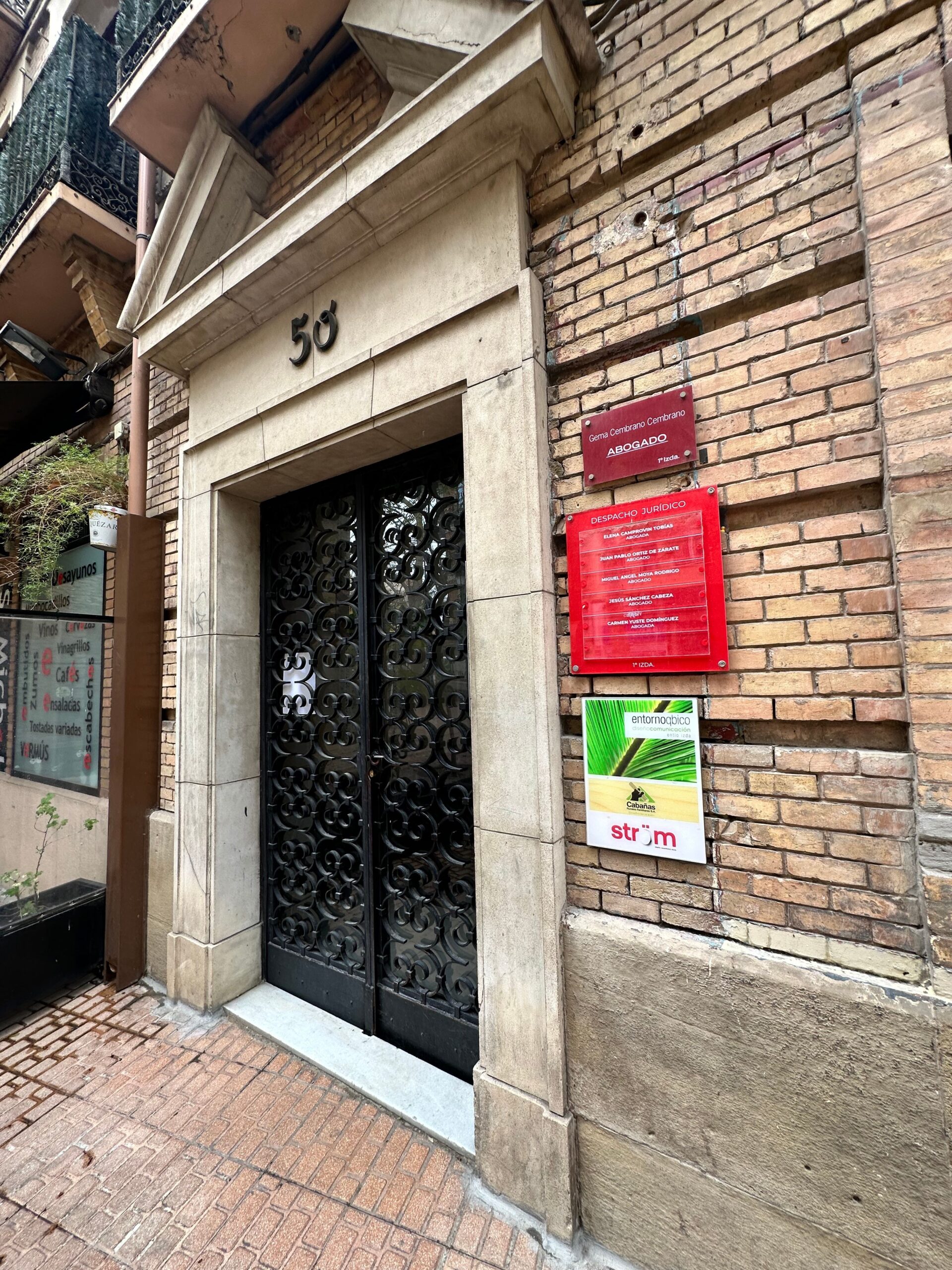 CSZlegal_fachada Fachada de Camprovín y Ortiz de Zárate Abogados